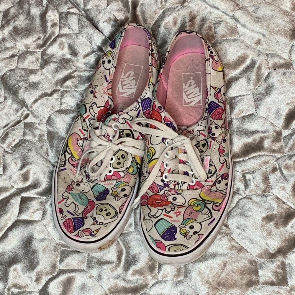 Vans with Donut Unicorns and Pandas